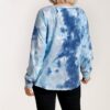 Plus Size Tie-Dye Raglan Button-Front Top – Denim