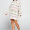 Brushed Terry Print Sweater Dress – Soft Knit
