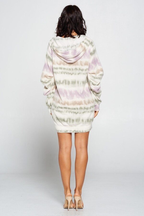 Brushed Terry Print Sweater Dress – Soft Knit