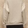 French Terry Graphic Sweatshirt with Batwing Sleeves – Heather Grey