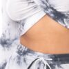 Tie-Dye Ribbed Sweater Set – Twist-Front Crop