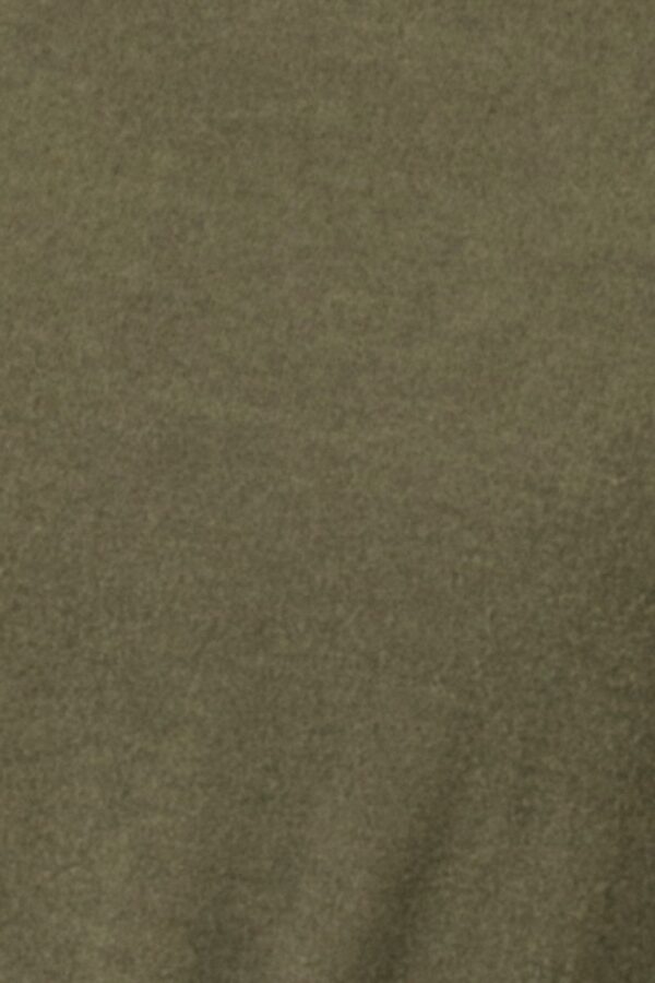 Knit Top with Wide Neckline and Smocked Waist – Olive
