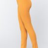 Ponte Long Pants with Waistband – Deep Mustard
