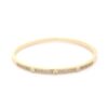 Cubic Zirconia Bracelet – Encrusted Adjustable Chain, Gold/Silver