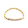 Metal Ball Bead Stretch Bracelet – Gold or Rhodium