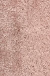 Plus Size Textured Off-the-Shoulder Long Sleeve Top – Mauve