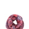 Multi-Yarn Knitted Infinity Scarf – Bright Colorways