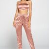 Tube Top Pant Set – Sleek Strapless Two-Piece in Mauve