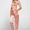 Tube Top Pant Set – Sleek Strapless Two-Piece in Mauve
