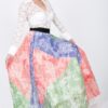 Color-Block Pleated Maxi Skirt – Multi
