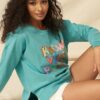 French Terry Graphic Sweatshirt – ‘Know Your Power’ Jade