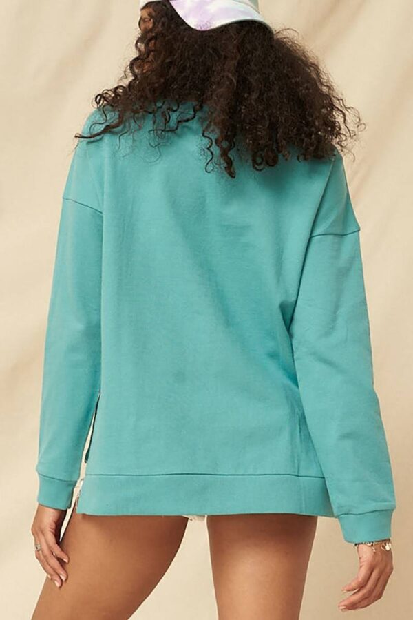 French Terry Graphic Sweatshirt – ‘Know Your Power’ Jade