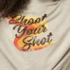 French Terry Graphic Sweatshirt – ‘Shoot Your Shot’ Heather Grey