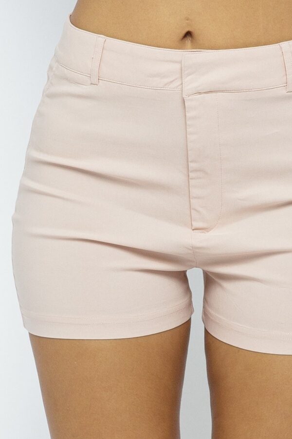 Basic Shorts – Soft Rayon-Blend Stretch in Blush