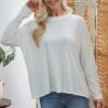 Criss Cross Open Back Longsleeve Top – Off White