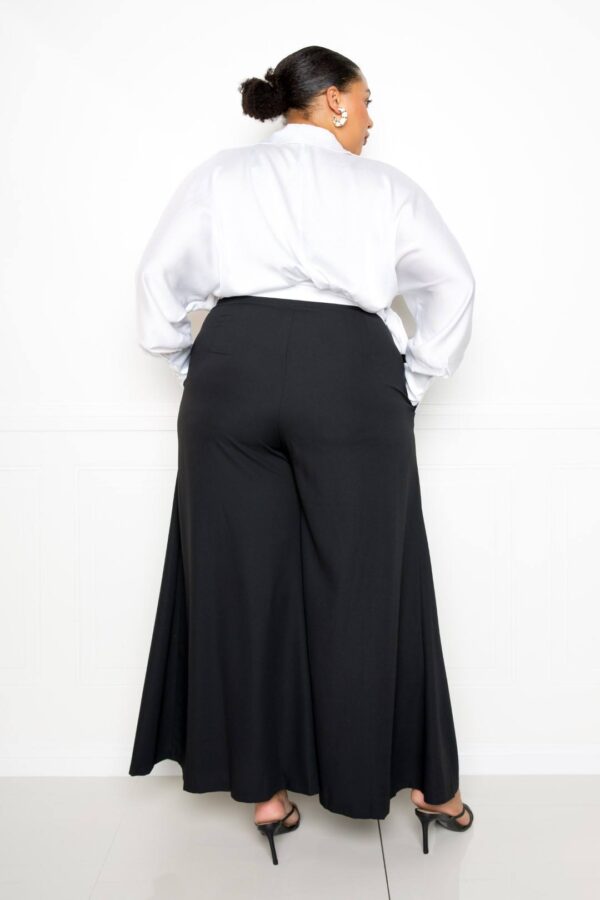 Satin Tie-Waist Wrap Top – Long Sleeve, White