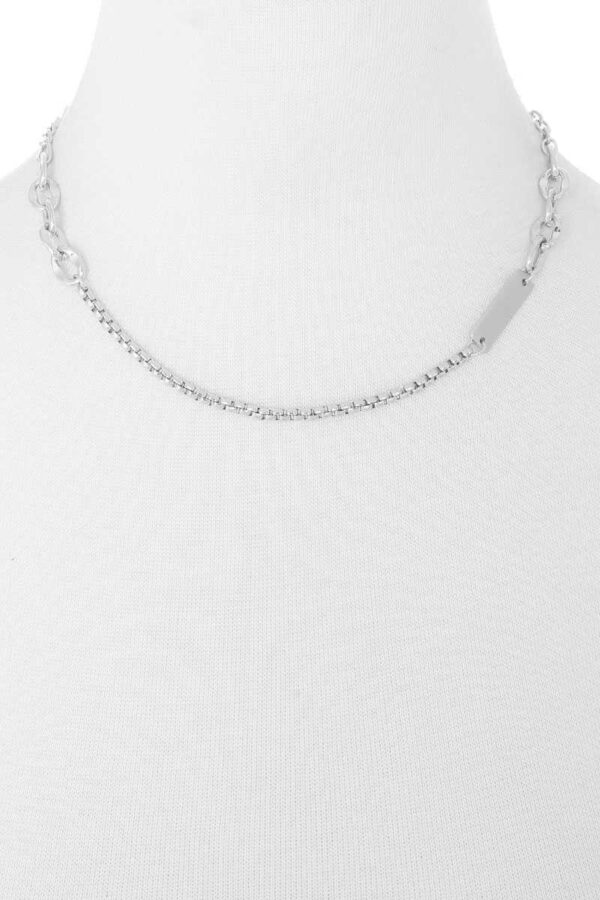 Metal Chain Necklace – Classic Chain in Gold, Worn Gold or Silver