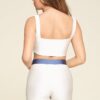 Crop Tank & Mid-Rise Biker Shorts Set – Cream