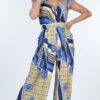 Surplice Jumpsuit with Ruffle Sleeves – Mellow Yellow