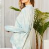 Choker Surplice Hi-Lo Tie-Dye Top – Blue Surf