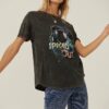 Mineral Wash Astronaut Graphic Tee – Charcoal