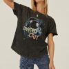 Mineral Wash Astronaut Graphic Tee – Charcoal
