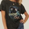Mineral Wash Astronaut Graphic Tee – Charcoal