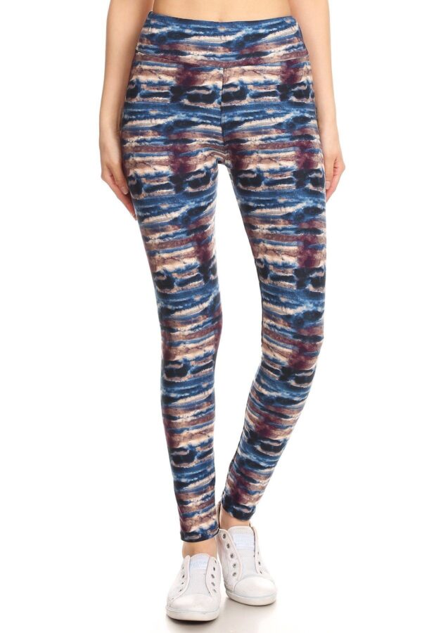 Tie-Dye High-Waist Yoga Legging – Banded Lined