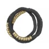 Bead Stretch Multi-Strand Bracelet – Pink, Grey and Black