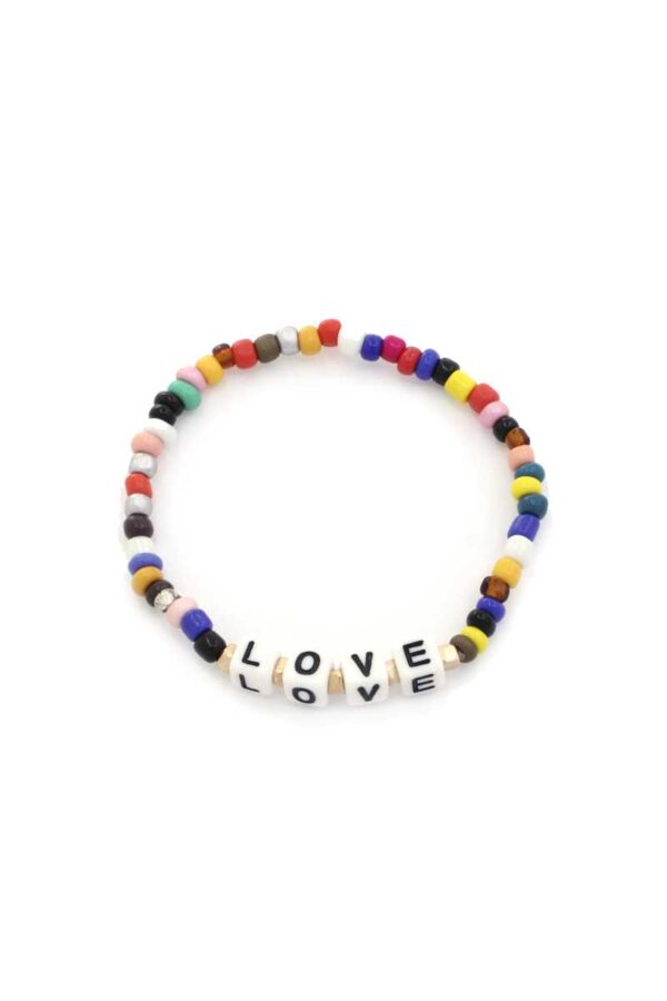 Mama Beaded Stretch Bracelet with Word Beads