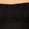 Polkadot Mesh Puff-Sleeve Bodysuit in Black