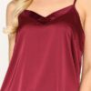 Velvet Camisole with Adjustable Straps – Wine