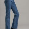 Panel Straight-Cut Denim Jeans with Pockets – Denim