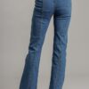 Panel Straight-Cut Denim Jeans with Pockets – Denim