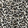 Plus-Size Leopard Print Side-Pocket Shorts with Waist Detail