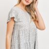 Dot-Textured Jersey Ruffle Top – Sage Multi