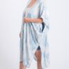Plus Size Zebra Print Maxi Kimono – Short Sleeve