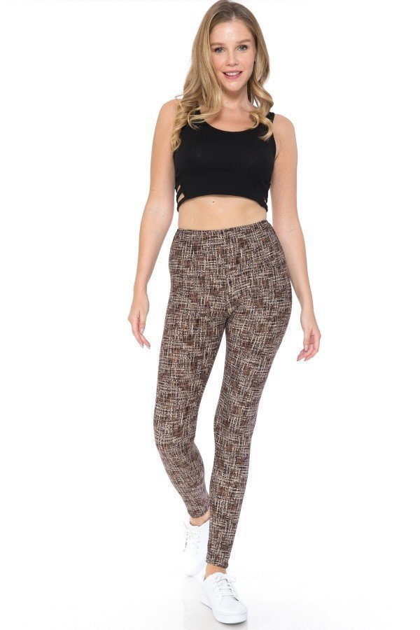 High-Waist Multi-Print Yoga Legging – Banded Waist