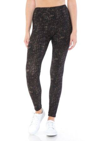 High-Waist Yoga Banded Multi-Print Knit Legging