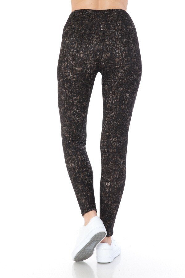 High-Waist Yoga Banded Multi-Print Knit Legging