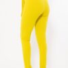 High-Waist Skinny Pants with Belt Detail – Lime