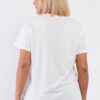 Admire Logo Crew Neck Relaxed Top – Off-White (Plus Size)