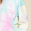 Tie-Dye Jersey Top with Triangle Stitch – Lemon Purple