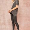 Mineral Washed Graphic Tee – Lightning Bolt Studded Charcoal