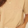 Mineral-Washed ‘Howdy’ Graphic Tee – Taupe