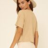 Mineral-Washed ‘Howdy’ Graphic Tee – Taupe