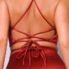 Halter Front Crop Top with Multi-Way Back – Rust