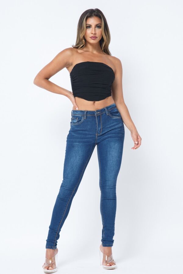 Mesh Corset Top – Sheer Black