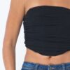 Mesh Corset Top – Sheer Black