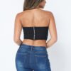 Mesh Corset Top – Sheer Black